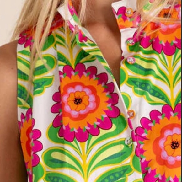 Alden Adair Bella Dress - White Sunflower - Picture 7 of 10